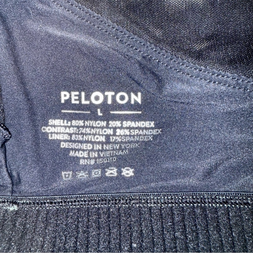 PelotonXJessKing Sports Bra V Back Scoop Neck Shine Metallic Green Size Large - Picture 4 of 8